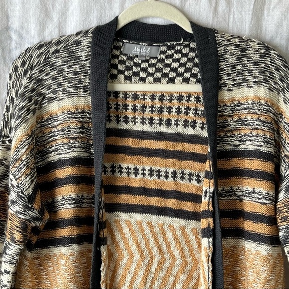 Marled Reunited Clothing Long Duster Cardigan Open Front Size Medium - Picture 8 of 8